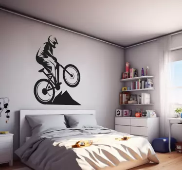 Mountainbike Väggklistermärken ungdomsrum - Tenstickers