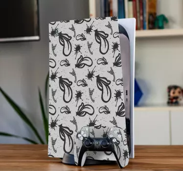 Mun tunga ut rock playstation 5 dekal - Tenstickers
