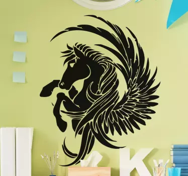 Mytisk pegasus djur vägg inredning - Tenstickers