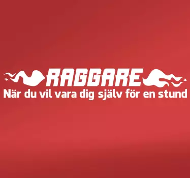 När du vill vara dig själv menar bil dekal - Tenstickers