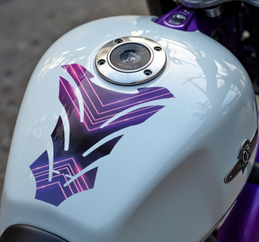 Neon motorcykelklistermärke - Tenstickers
