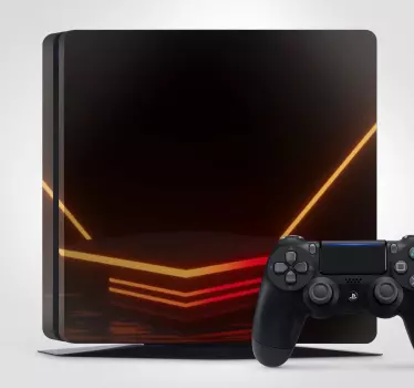 Neonljusmönster PS4 klistermärke - Tenstickers