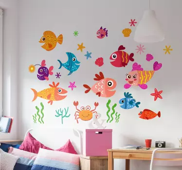 Nilen av barnens fisk väggdekor - Tenstickers
