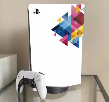 Olika färger med vit bakgrund playstation 5 klistermärken - Tenstickers