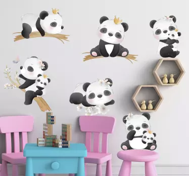 Panda liv vilda djur klistermärke - Tenstickers
