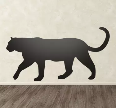 Panter silhuett vägg klistermärke - Tenstickers