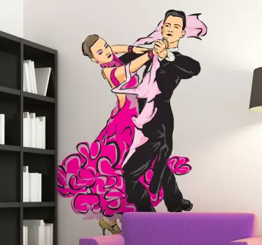 Par dans dekorativ klistermärke - Tenstickers