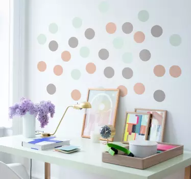 Pastell pricker klistermärke - Tenstickers