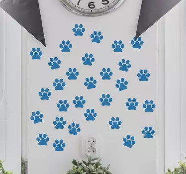 Paw prints sticker set - Tenstickers