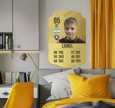 Personligt strejkkort Väggklistermärken fotboll - Tenstickers