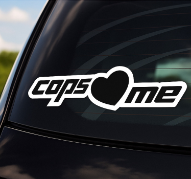 Cops älskar mig bil klistermärke - Tenstickers