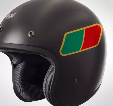 Portugisiska flaggan motorcykel klistermärken - Tenstickers
