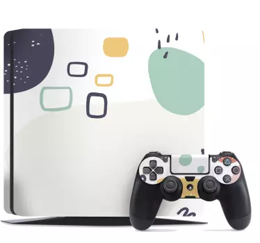 Ps4 klistermärke geometriska mönster - Tenstickers