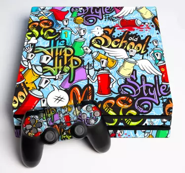 Ps4 klistermärke levande gatustil - Tenstickers
