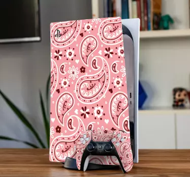 Ps4 klistermärke paisley stil - Tenstickers