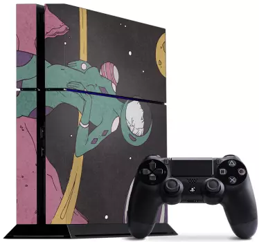 Ps4 klistermärke rymdtema äventyr - Tenstickers