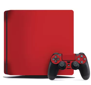 Ps4 solid röd playstation 4 klistermärken - Tenstickers