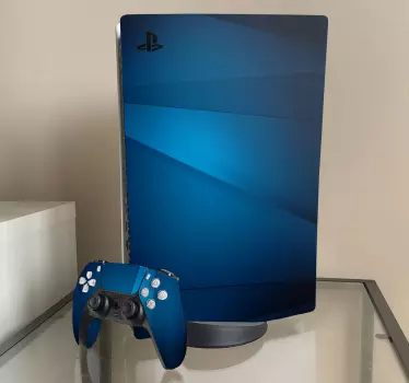 Ps5 klistermärke elegant blått skydd - Tenstickers