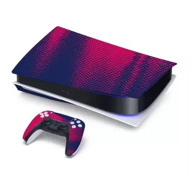 Ps5 klistermärke fuchsia gaming cover - Tenstickers