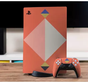 Ps5 klistermärke geometrisk färgblandning - Tenstickers