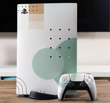 Ps5 klistermärke geometrisk layout idé - Tenstickers
