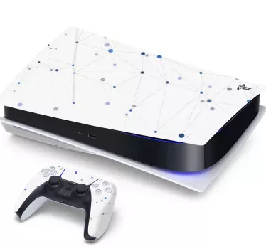 Ps5 klistermärke geometriskt mönster - Tenstickers