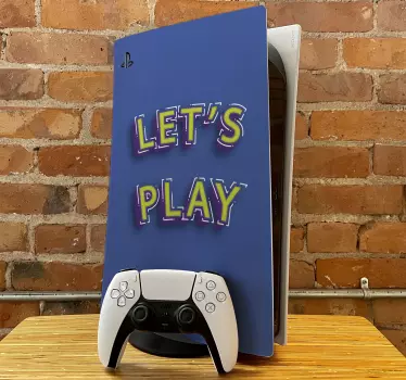 Ps5 klistermärke låt oss spela grafik - Tenstickers