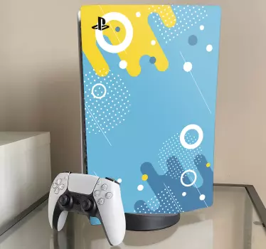 Ps5 klistermärke livlig färgexplosion - Tenstickers
