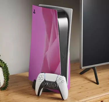 Ps5 klistermärke livlig rosa ärm - Tenstickers