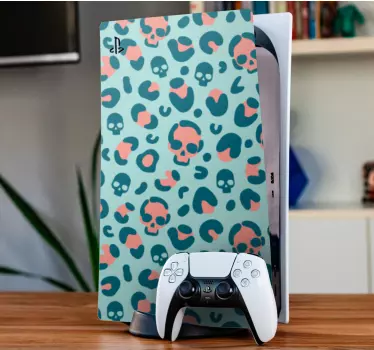 Ps5 klistermärke med dödskalletryck - Tenstickers