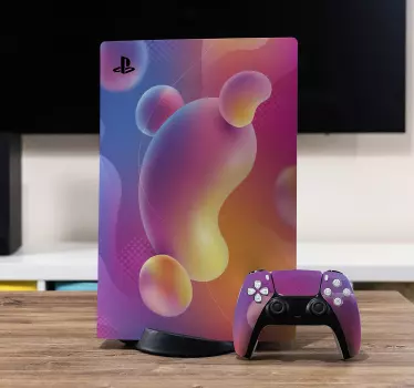 Ps5 klistermärke med livfulla formtillbehör - Tenstickers
