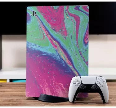 Ps5 klistermärke med livliga färger flöde - Tenstickers