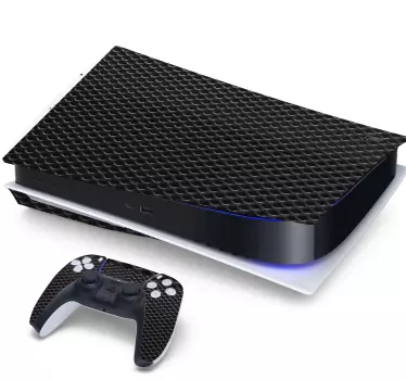 Ps5 klistermärke med texturerad koljacka - Tenstickers