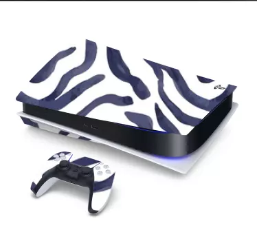 Ps5 klistermärke zebra mönster accent - Tenstickers
