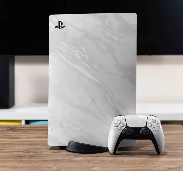Ps5 vit marmor hud playstation 5 dekal - Tenstickers