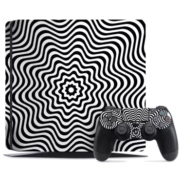 Psykedelisk optimal illusion playstation 4 dekal - Tenstickers