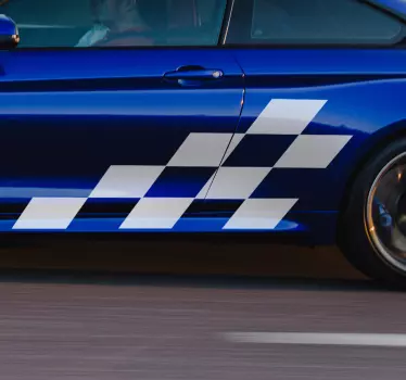 Racing bild bil dekal - Tenstickers