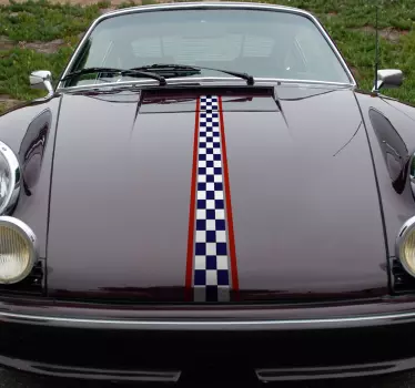 Racing linjer fordonetikett - Tenstickers