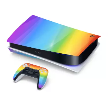 Rainbow playstation 5 klistermärke - Tenstickers