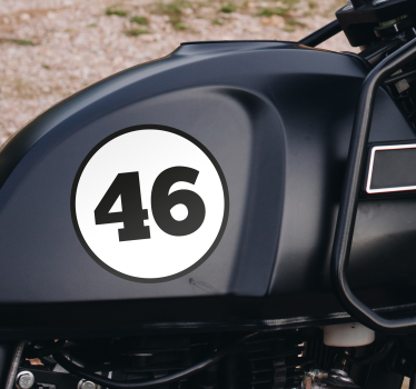 Rallynummer Väggklistermärken djur - Tenstickers