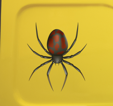 Realistisk 3d spindelbil dekal - Tenstickers