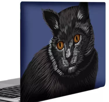 Realistiska katthuvud bärbara klistermärken - Tenstickers