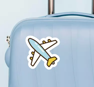 Resväska plan dekal - Tenstickers