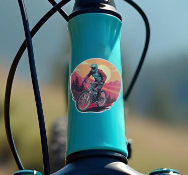 Rolig sommar klistermärken till cykel - Tenstickers
