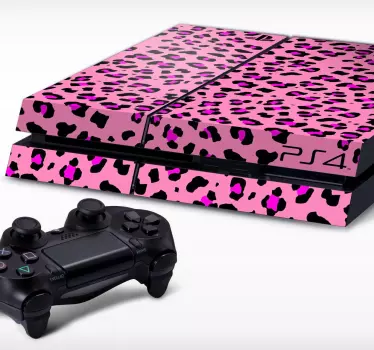 Rosa djur print playstation 4 hud - Tenstickers
