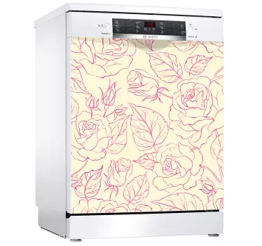 Dekaler med rosa rosor - Tenstickers