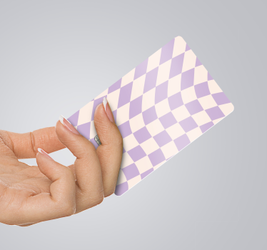 Rutor pastellfärger kreditkort klistermärke - Tenstickers