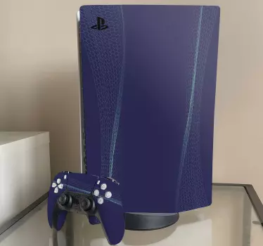 Sexkantig våg bakgrund playstation 5 dekal - Tenstickers