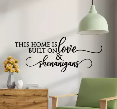 Shenanigans typografi väggdekal - Tenstickers