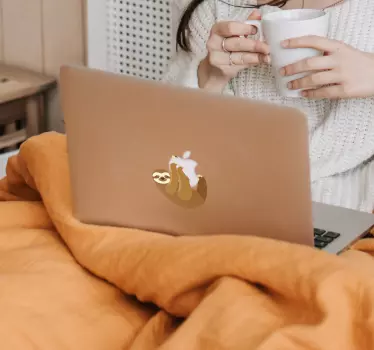 Sloth macbook vilda djur dekal - Tenstickers